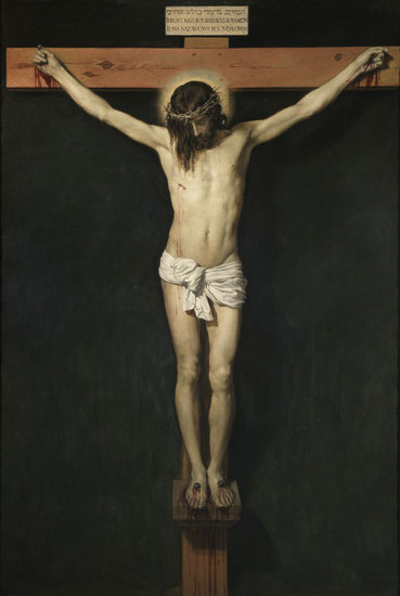 Gemälde mit einer Darstellung des gekreuzigten Jesus von Diego Velázquez