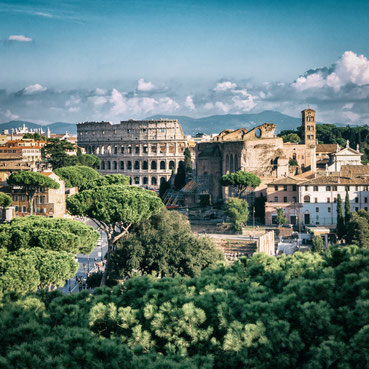 Forum Romanum und Kolosseum in Rom