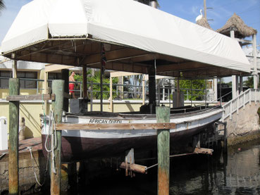 Das berühmte Boot aus "African Queen"