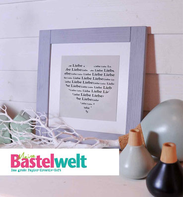 Bilderrahmen beim Gewinnspiel "Meine Bastelwelt"