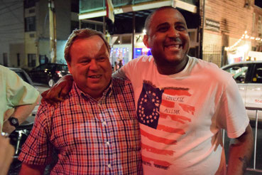 Rolf Schubert (links) und Glen Andrews, New Orleans 2014