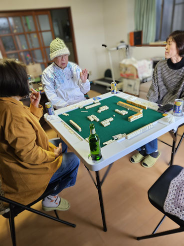 ゆたか薬局イベントブログ 麻雀風景