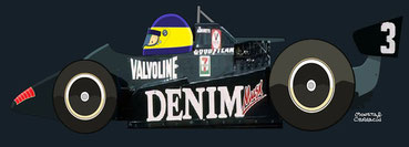 Michelle Alboreto by Muneta & Cerracín - Tyrrell 011 - Ford Cosworth V8