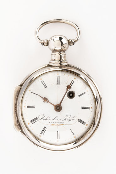 Taschenuhr mit Spindelhemmung, Kolumban Hoeffler, Lenzkirch um 1840