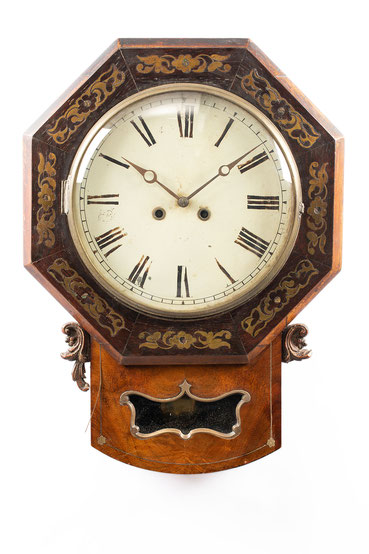 Drop Dial Clock, Mathä Winterhalder in Friedenweiler (Black Forest), um 1855