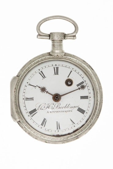 Taschenuhr mit Spindelhemmung von G. H. Berblinger in Emmendingen, um 1820