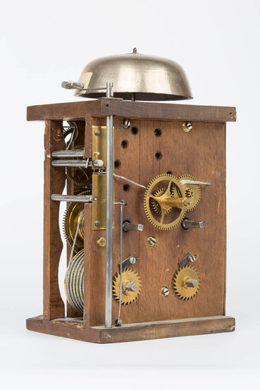 Uhrwerk der Bracket Clock von Matthä Winterhalder, Schwarzwald um 1855