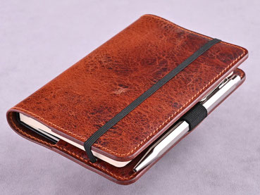 Lederhülle für Moleskine Pocket in "Adventure X"-Leder