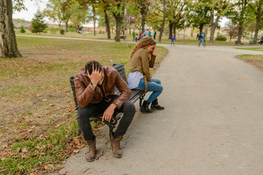 couple dispute au parc conflit couple
