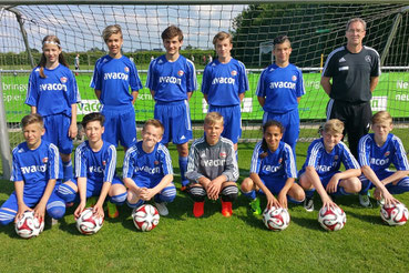 Hi.Reihe: G.Engel, J.Herbst, M.Brait, D.Knaus, N.Tortora, Trainer U.Stucki Vo.Reihe: M.Thiel, E.Ciftcioglu, M.Paschke, M.Meier, H.Ammar, M.Schanda, K.Hientz