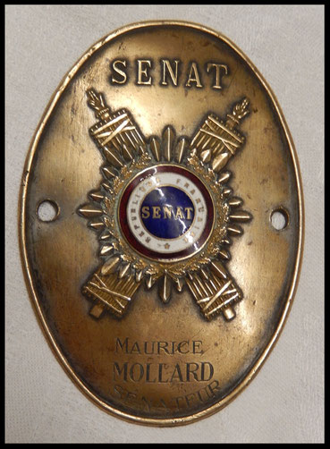 Plaque de métier , plaque de sénateur