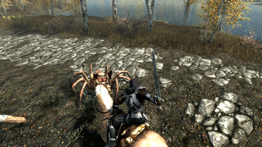 Hoch zu Roß wird auch ausgeteilt. [Quelle: Bethesda]