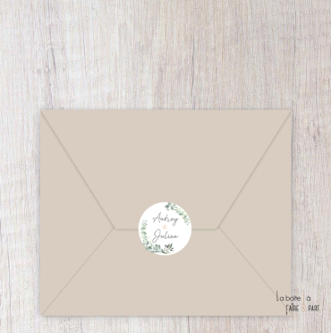 Faire-part mariage gif animé-faire-part mariage virtuel- faire part mariage digital-numérique animé-électronique-vidéo-à envoyer via les réseaux sociaux-whatsapp-facebook-messenger-mms-couronne d'eucalypus-pictogramme-doré photo-champêtre