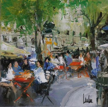 "Quart d'heure" - 30x30 