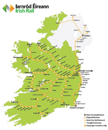 アイルランド 鉄道路線