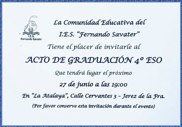 Pincha en la foto para ir a la galería de fotos de la Graduación 