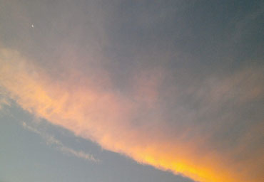 朝焼けの空