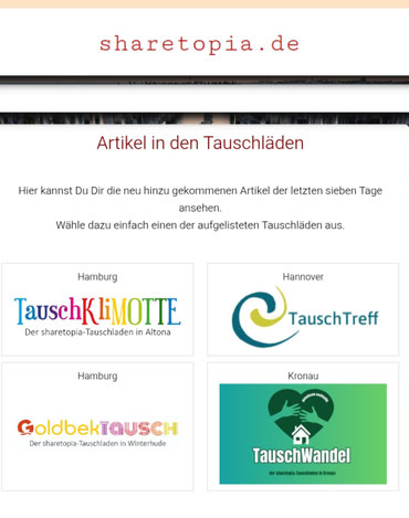 Als Tauschladenmitglied kannst du auch in anderen sharetopia Läden shoppen😉✌️