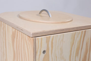 Trenntoilette Holzsitz