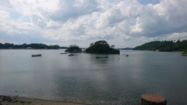 松島湾（野蒜駅までの道のりにて）