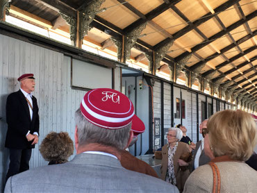 Fronleichnamsfahrt der Männerhelvetia Solothurn 2016 in der historischen Bahnhofshalle in Bauma