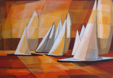 Sailing, Acryl auf Leinwand, 70 x 100 cm, 2015