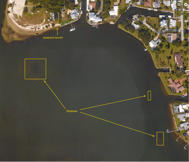 Google map showing the area just South of Indian Mound Park