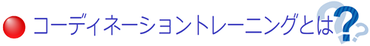 コーディネーショントレーニングとは？