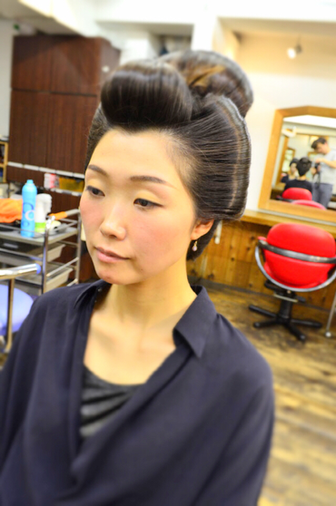 茶会式神前式に向けて無理難題を押し付ける原さん! 横浜・美容室