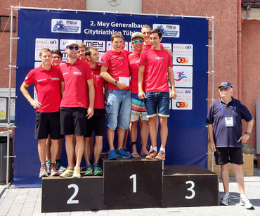 Siegerteams 2. Triathlon Bundesliga Tübingen