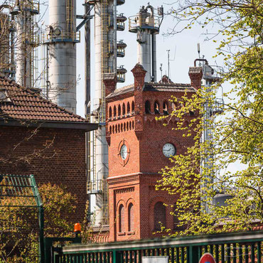 Betriebsgebäude der Zeche Shamrock Schacht 1/2/6/9 in Herne im Ruhrgebiet