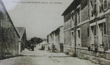 Das Dorf Fleury-devant-Douaumont vor der Zerstörung