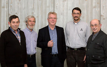 Der neue Vorstand der Natur- und Umwelthilfe Goslar, v. l. n. r.: Vorsitzender Volker Schadach, Stellvertreter Gerwin Bärecke, Stellvertreter Hubert Spaniol, Schriftführer Rüdiger Domnick sowie Schatzmeister Udo Behr.