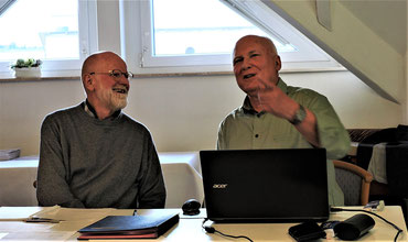 Jahreshauptversammlung 2023  - Werner Altvater und Erwin Wiest