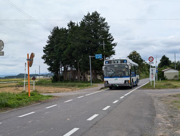 JRバス専用道(番沢にて)