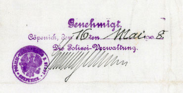 Unterschrift von Georg Langerhans