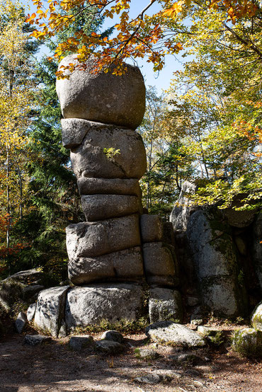 Herbst am Siebenfelsen bei Yach