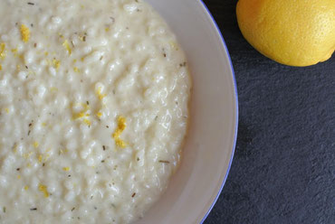 Risotto mit Zitronenschale und Zitronensaft - Ligurisch (auch für Thermomix)