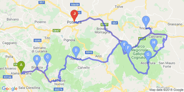 Moto itineraro - Dolomiti Lucane