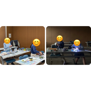 暗い中、ライトの灯りだけでの作業も^ ^