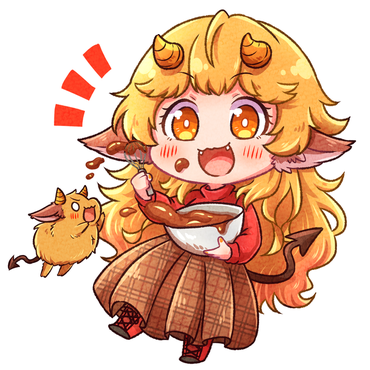 咲牙めぶ　プロフィールイラスト