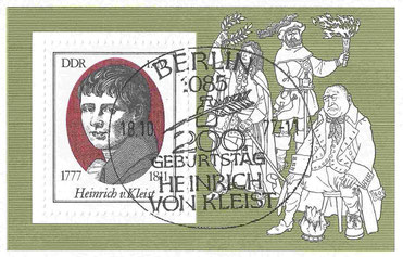 Kleist-Gedenkmarke der DDR 1977