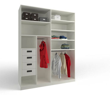 Dieses Modell wurde in Düsseldorf, Emmerich und Borken bereits eingebaut. Preis Einbauschrank mit kleinen Fächern