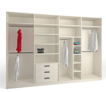 Dieses Modell wurde in Düsseldorf, Emmerich und Borken bereits eingebaut. Preis Einbauschrank mit kleinen Fächern