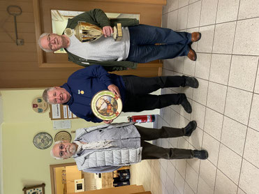 Die Sieger (v.l.) Klaus Thees, Reinhard Tewes und Günther Schülke