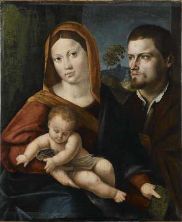 Nicolo Pisano (1470-1536 - La Sainte Famille  Legs Fesch - Ajaccio Palais Fesch  -Peintures vénitiennes
