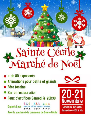 marché de noël 2021 école laïque Jacques Moreau Sainte Cécile - Bijoux des Lys
