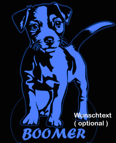 Jack Russel Terrier "Boomer" Hund Geburtstag Kind Geschenk 3d LED Lampe led Light led lights