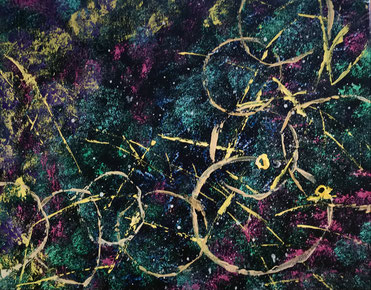 "Radrennen" Acryl auf Leinwand , 50x40 cm, BNR