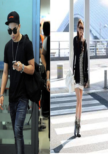 Taeyang a la izquierda, a la derecha Uee